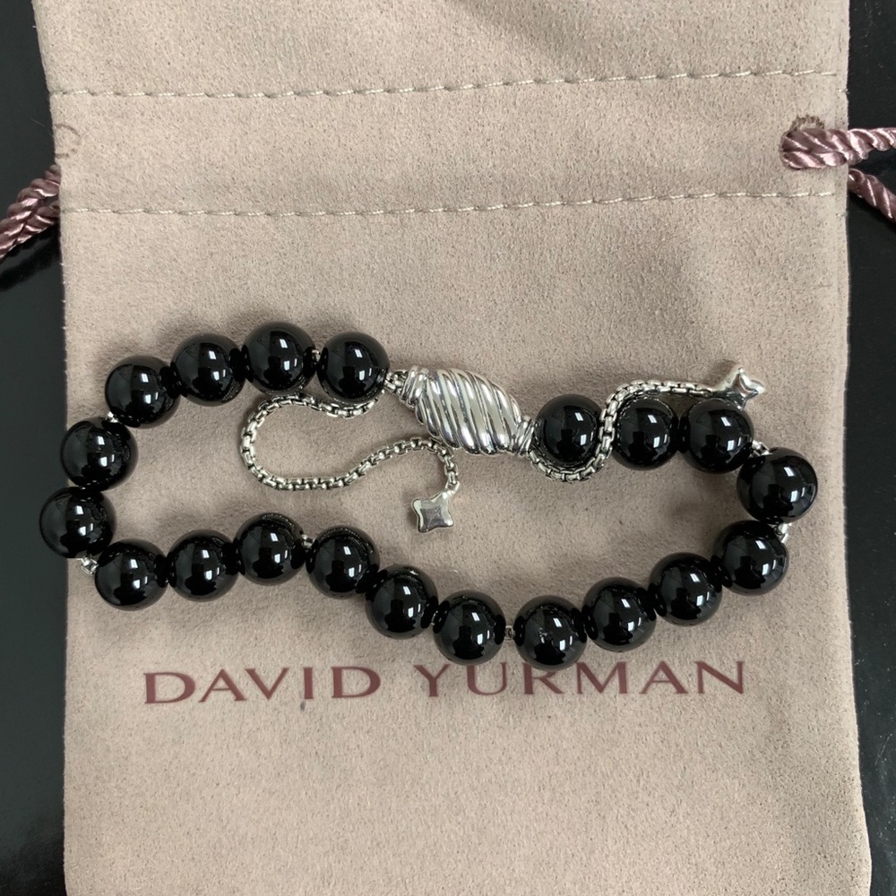David Yurman BEADS BRACELET BLACK ONYX SHINE